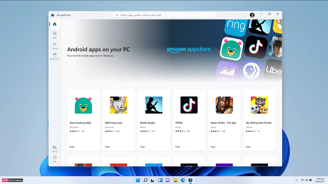 Microsoft rozszerza dostęp do aplikacji na Androida w Windows 11