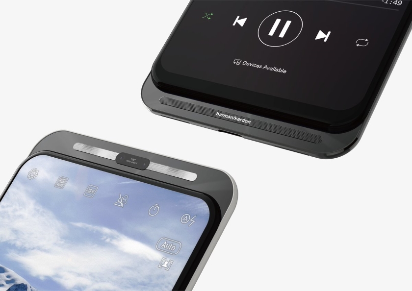 Obraz smartphone Asus 5G : podwójny suwak z wyświetlaczem  bez otworów i wycięć