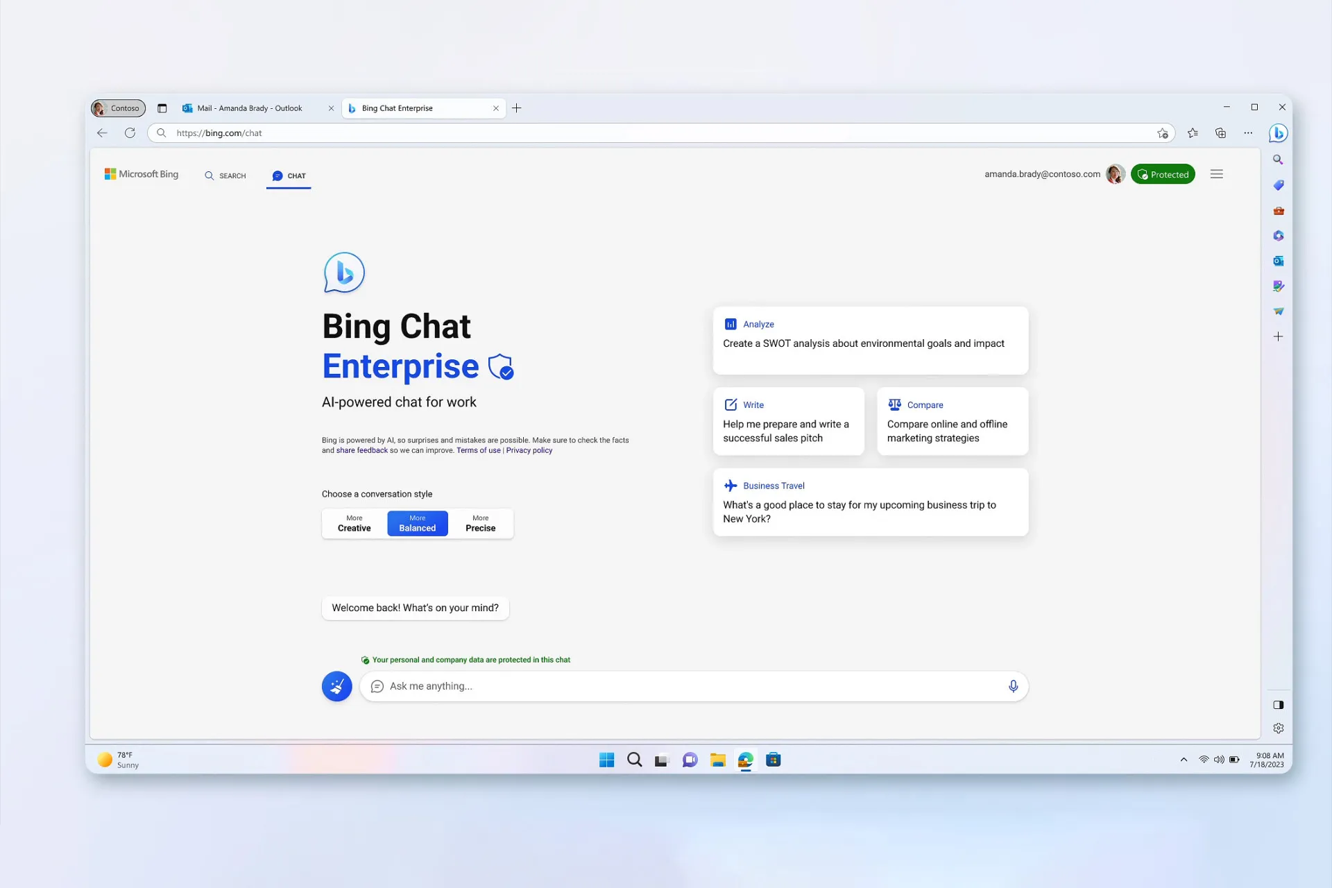 Microsoft wprowadza Bing Chat Enterprise z ulepszoną prywatnością dla przedsiębiorstw
