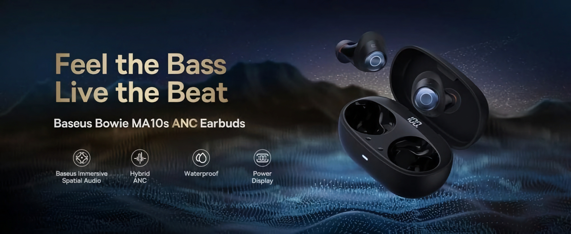 Baseus Bowie MA10s: słuchawki TWS z ANC, bezprzewodowym ładowaniem i dźwiękiem przestrzennym za 39 USD (10 USD zniżki)