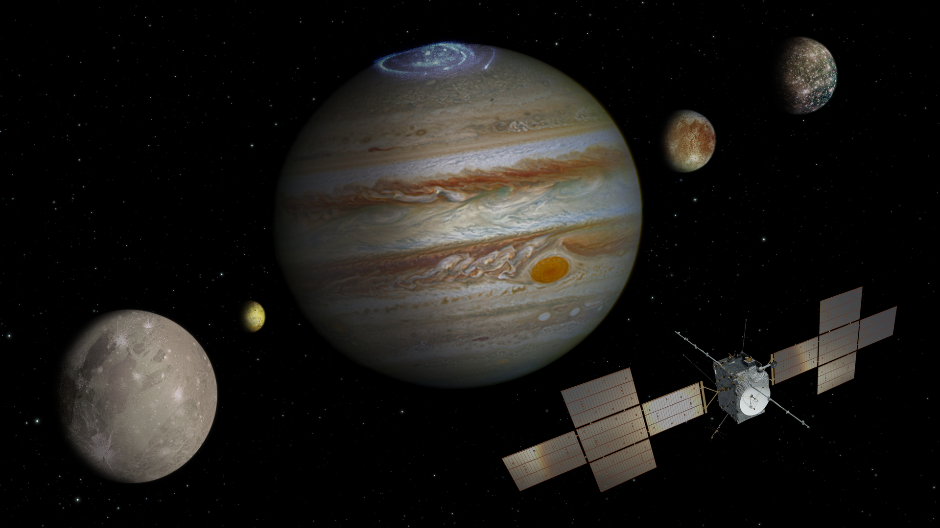 ESA uruchamia międzyplanetarną stację kosmiczną JUICE w celu poszukiwania życia na satelitach Jowisza