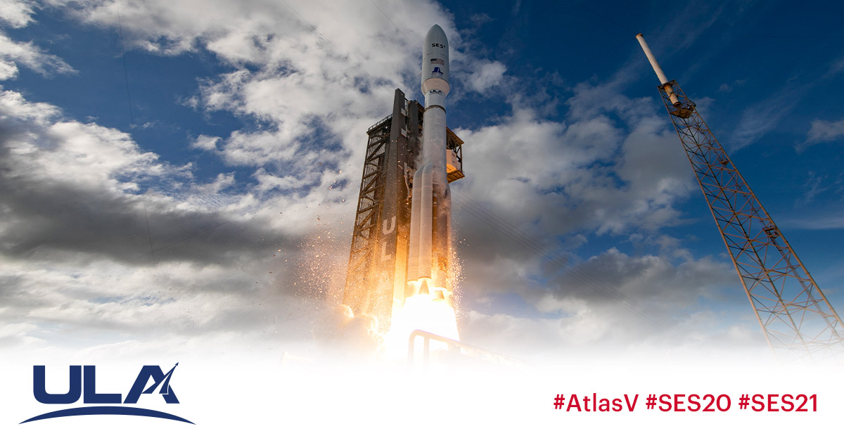 Rakieta Atlas V z powodzeniem wyniosła na orbitę satelity komunikacyjne SES-20 i SES-21