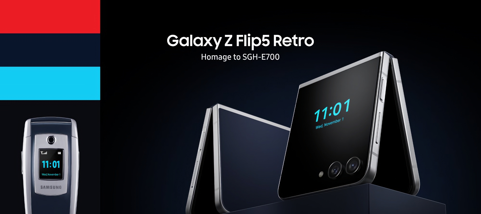 Hołd dla Samsung E700 clamshell: Samsung zaprezentował Galaxy Flip 5 Retro