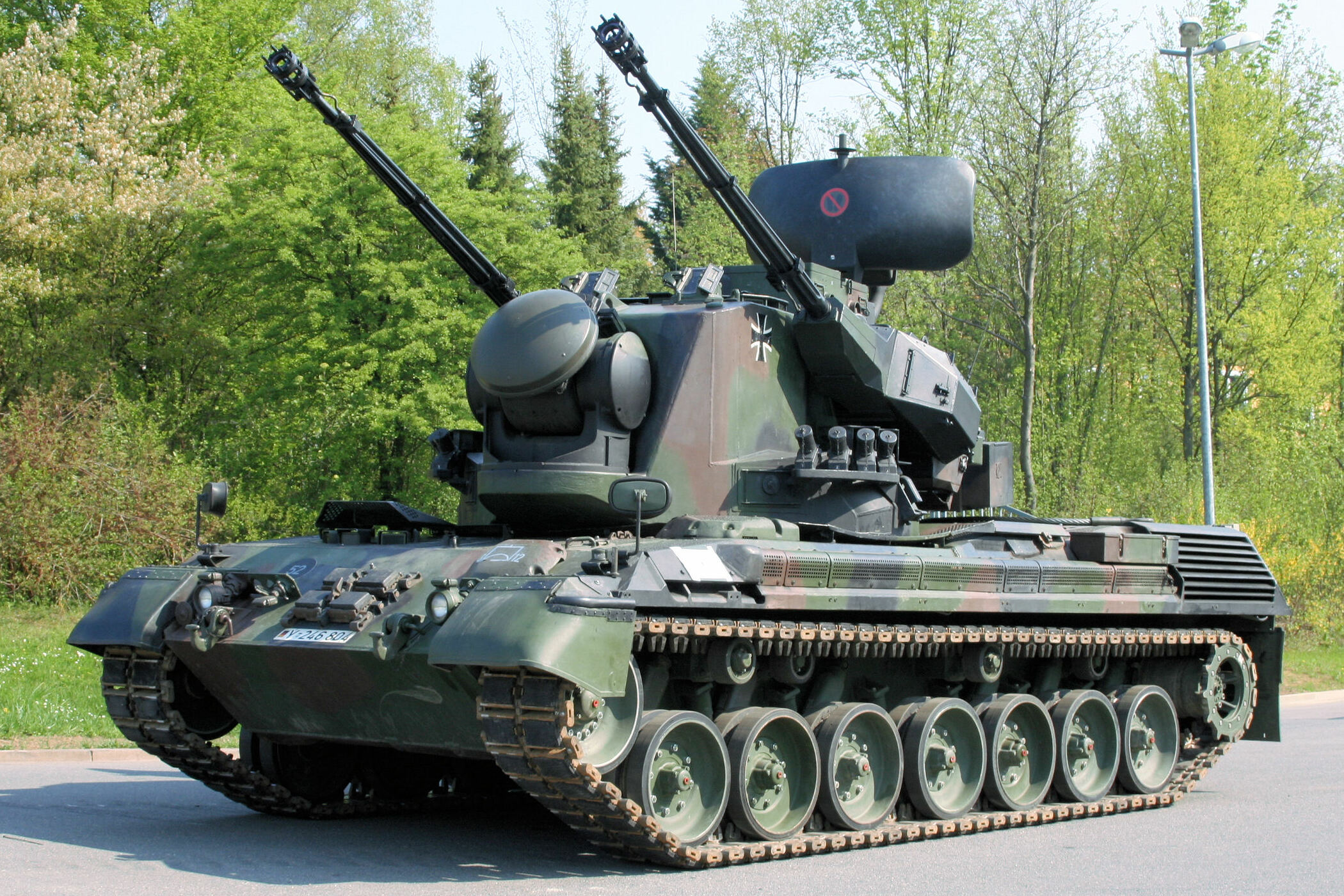 Siły Zbrojne Ukrainy po raz pierwszy pokazały na froncie niemiecki czołg przeciwlotniczy Gepard