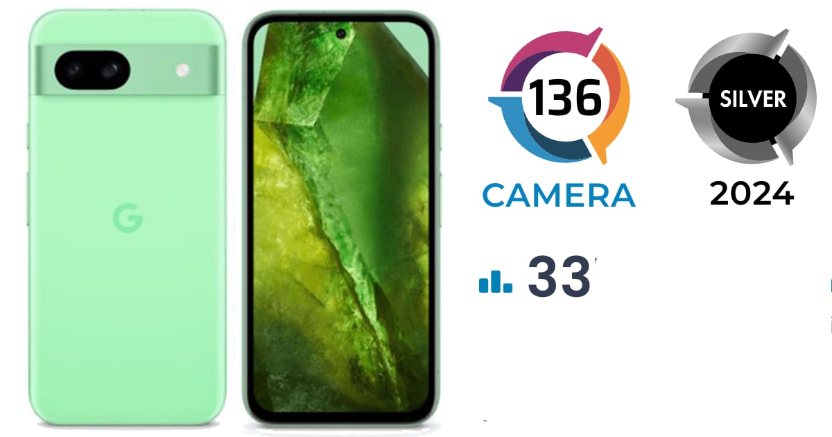 W teście DXOMARK aparat smartfona Google Pixel 8a uzyskał 136 punktów: to 2. miejsce w segmencie cenowym (400-600 USD)
