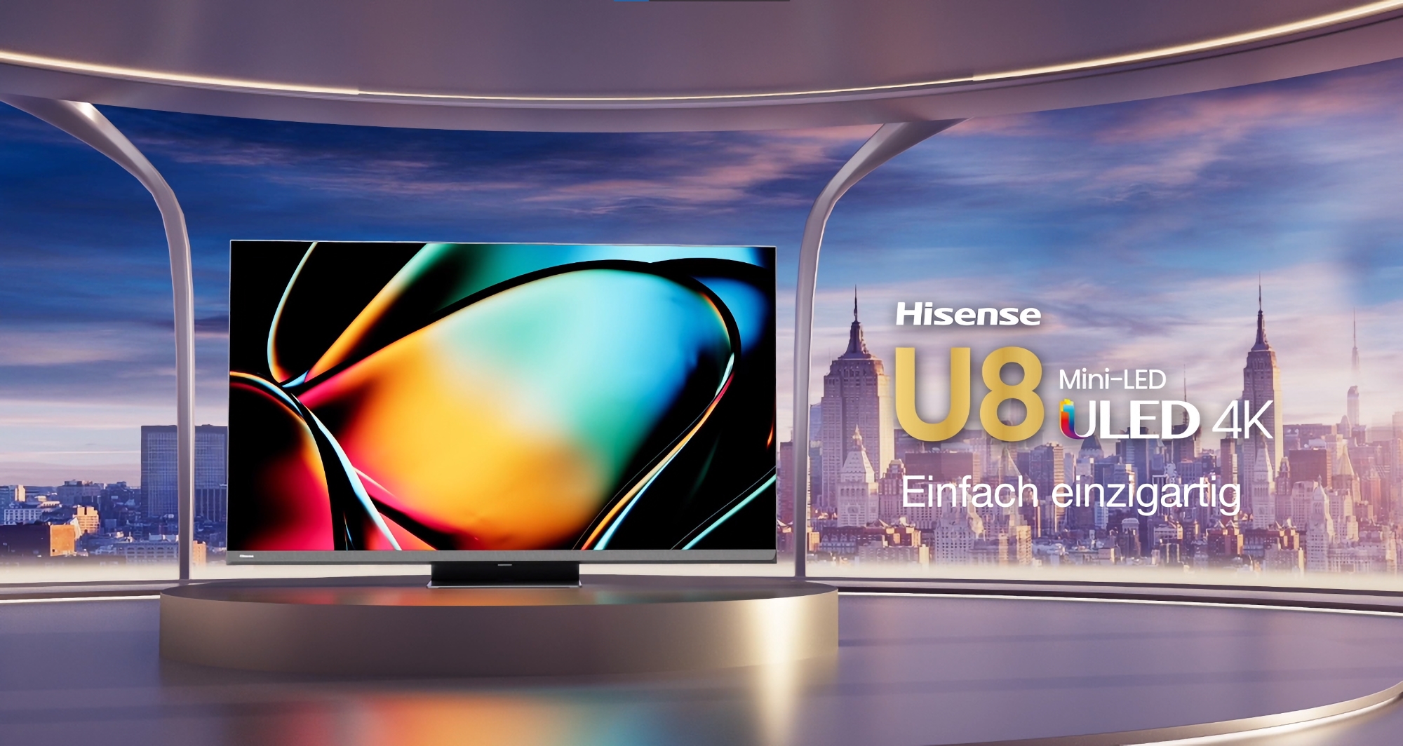 Hisense U8KQ: gama telewizorów 4K mini-LED o przekątnej do 75 cali