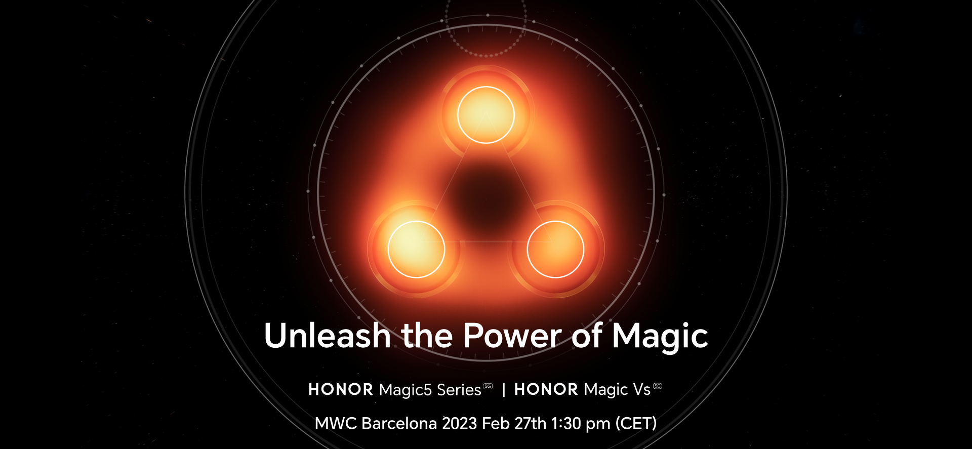To już oficjalne: Honor pokaże serię Magic 5 oraz składany smartfon Magic Vs na targach MWC 2023, które odbędą się 27 lutego