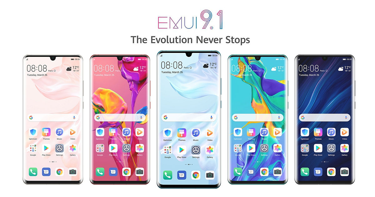 Huawei i Honor zaktualizowały do EMUI 9.1 jeszcze 5 modełów smartfonów