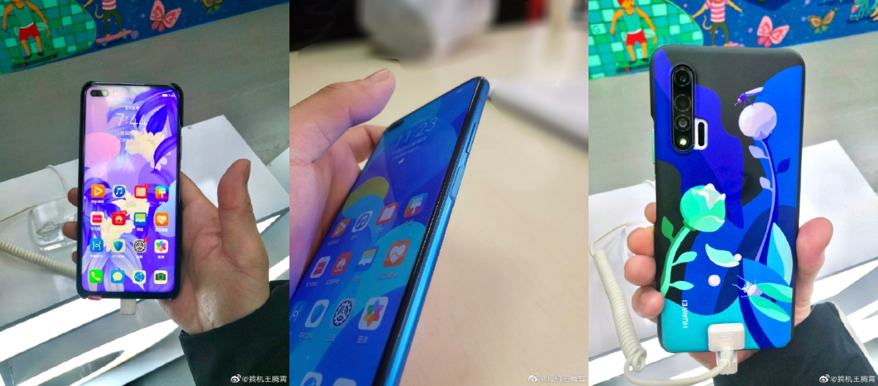 Huawei Nova 6 5G pojawił się na „żywych” zdjęciach z wycięciem na podwójną kamerę dla autoportretów i skanerem na stronie bocznej