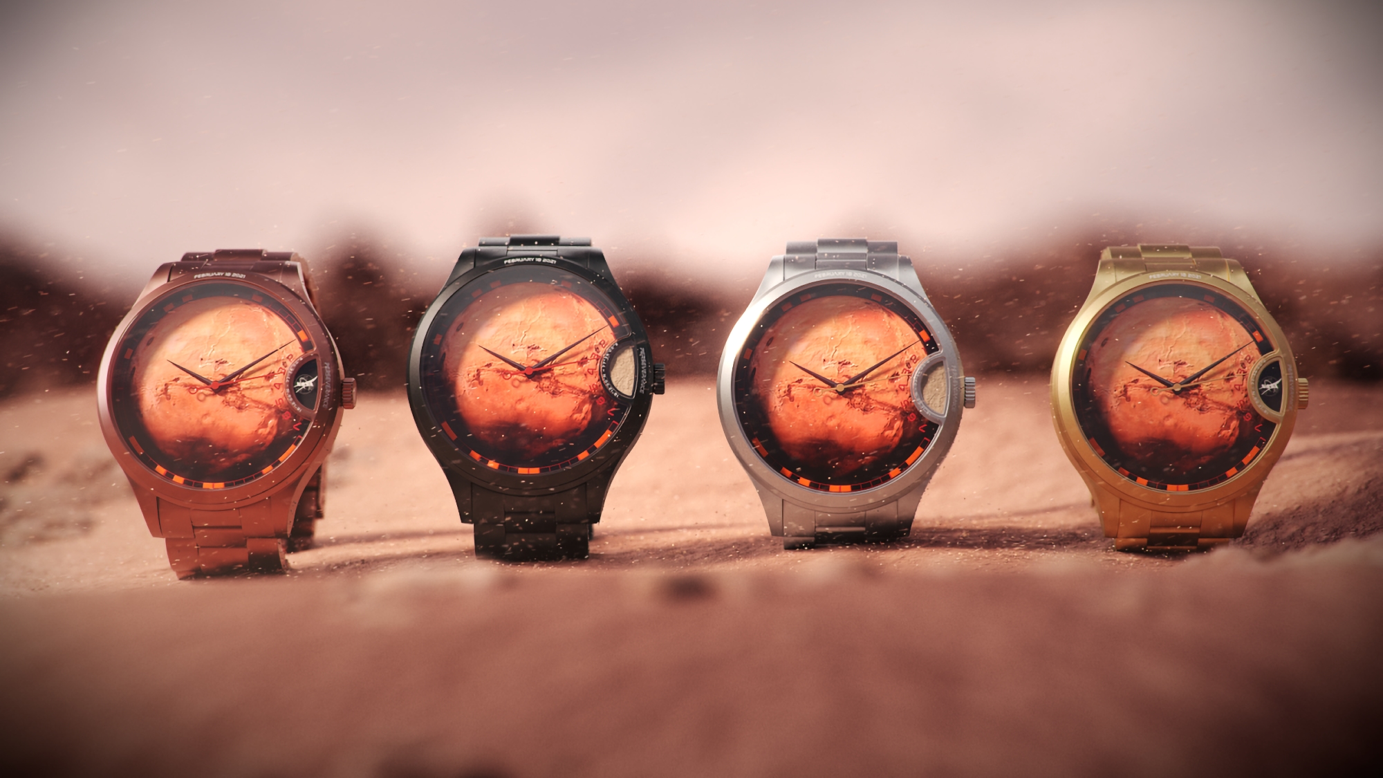 INTERSTELLAR RED 3.721: zegarek crowdfundingowy zaprojektowany we współpracy z NASA, poświęcony misji Perseverance i przenoszącej cząsteczki kurzu z Marsa