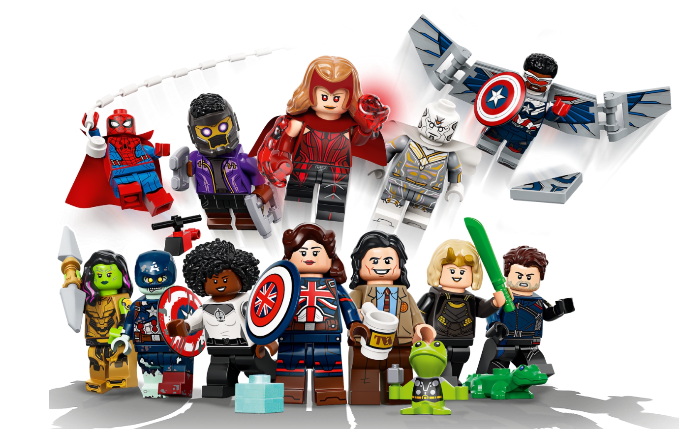 LEGO zaprezentowało minifigurki postaci z seriali Marvela "WandaVision", "Loki", "Sokół i Zimowy Żołnierz" oraz "Co by było, gdyby...?