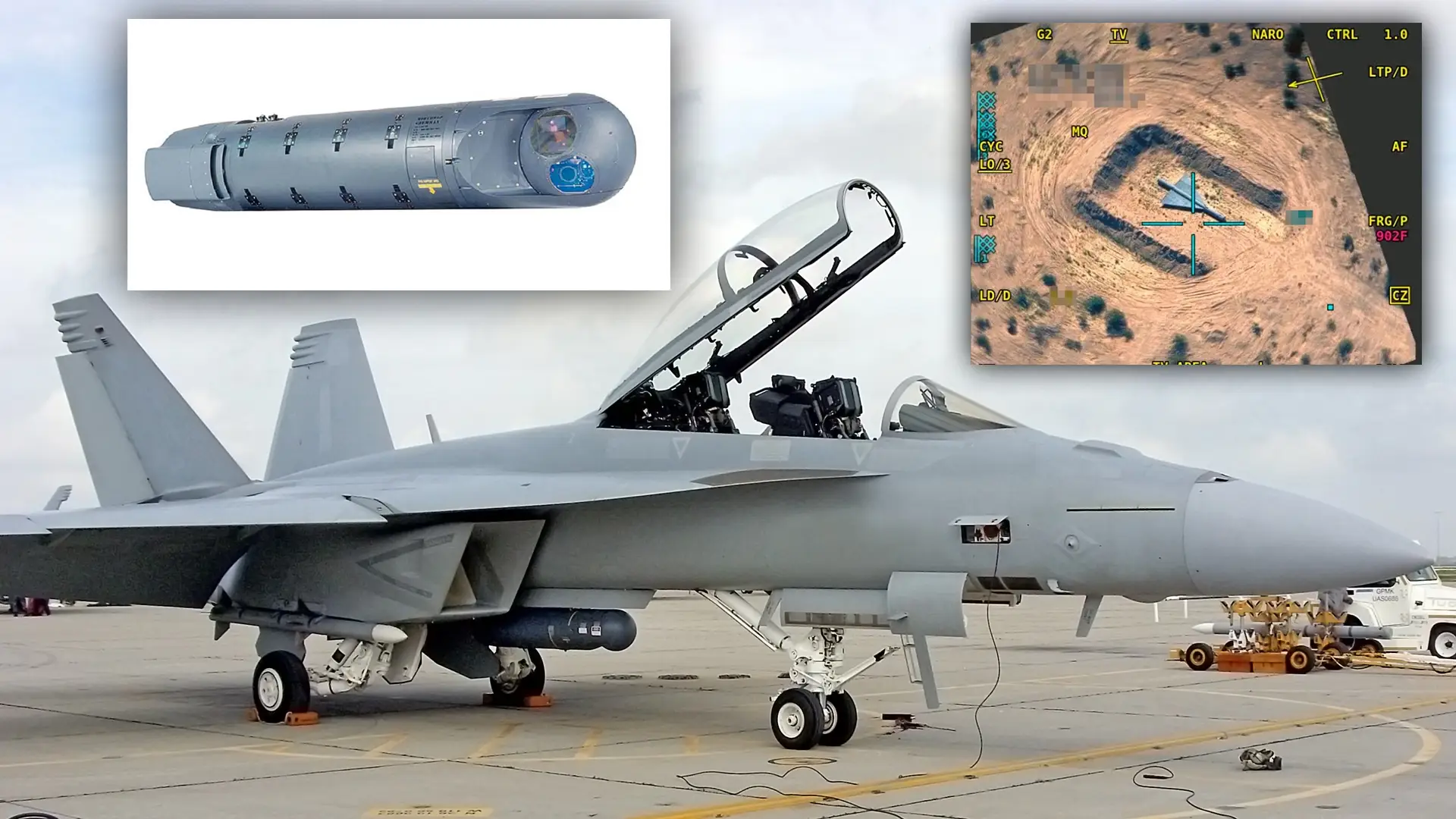 Samoloty szturmowe F/A-18 Super Hornet otrzymują laserowy system naprowadzania LITENING