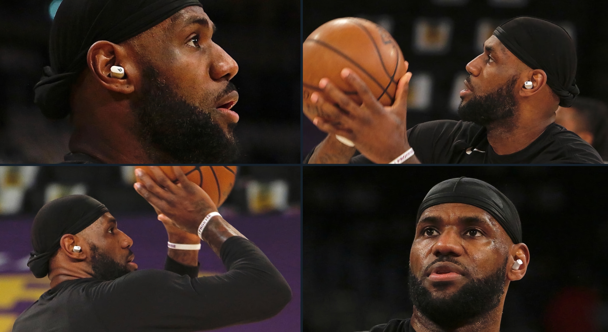 Koszykarz NBA LeBron James chodzi z niezapowiedzianymi słuchawkami TWS Beats Studio Buds