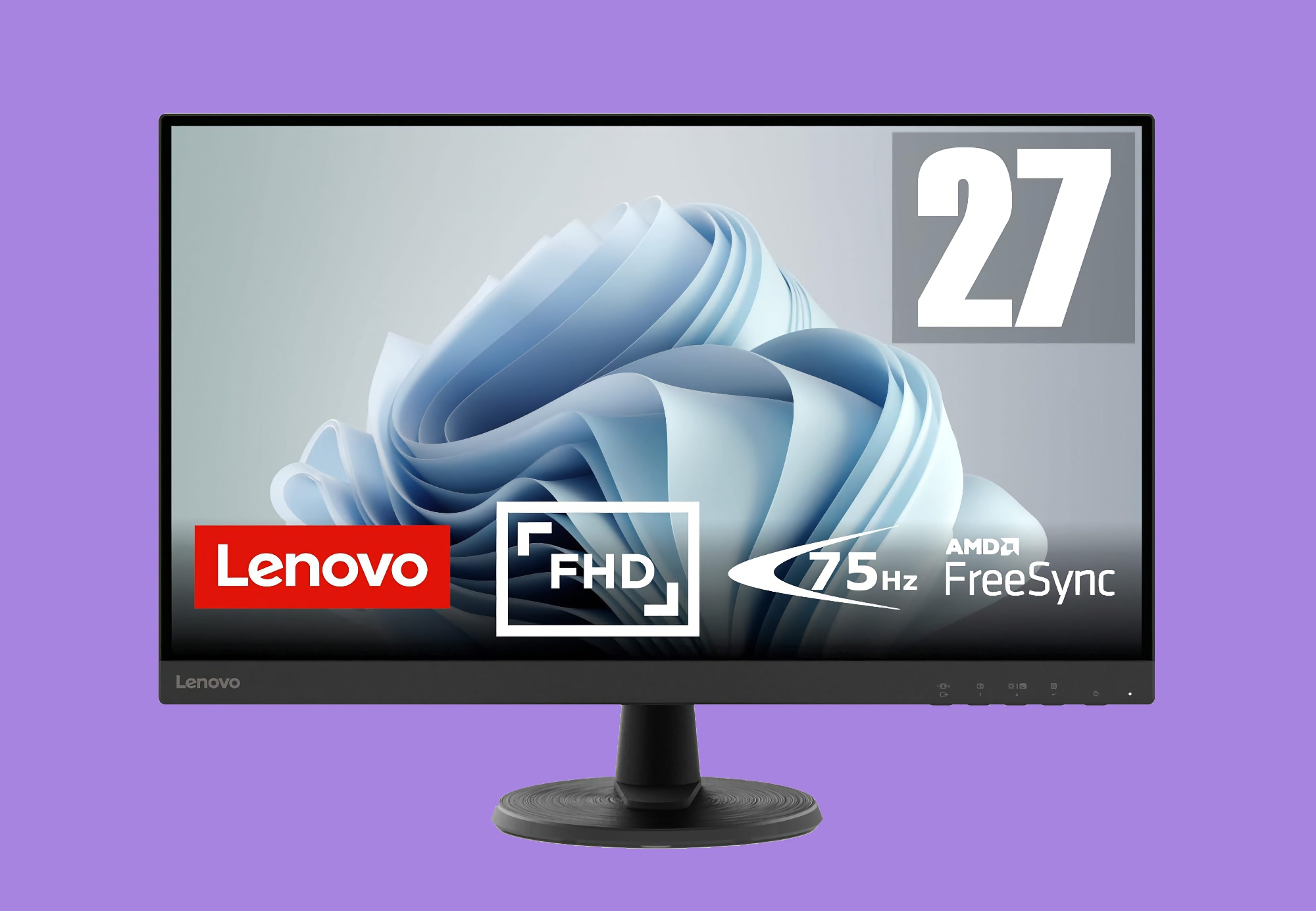 Lenovo D27-45 na Amazon: 27-calowy monitor z odświeżaniem 75 Hz i 70 € zniżki