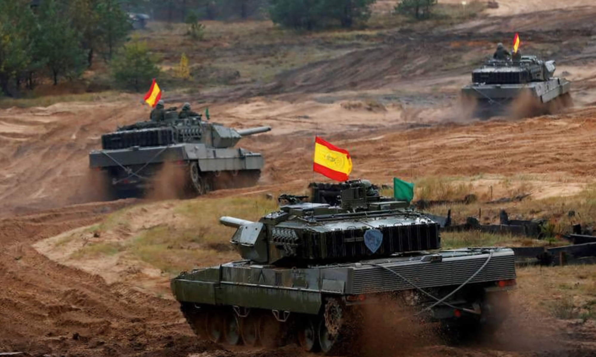 Hiszpania przekaże Ukrainie dodatkowe czołgi Leopard 2 i gąsienicowe transportery opancerzone M113