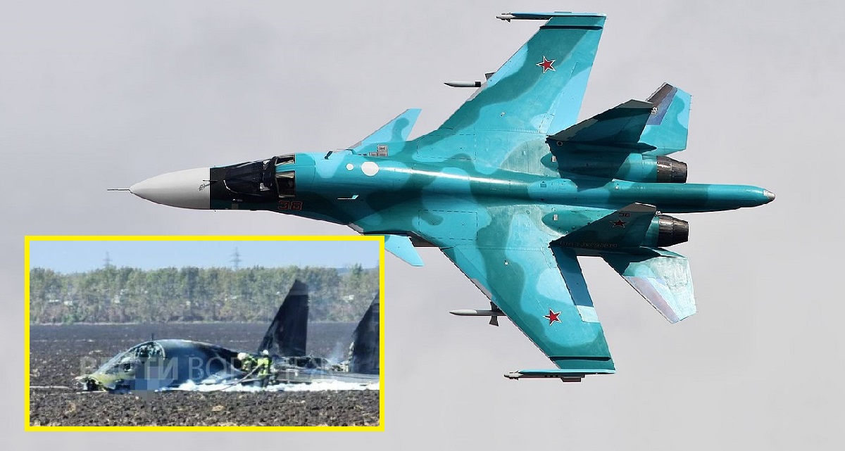 Naddźwiękowy myśliwiec bombardujący Su-34 generacji 4++ rozbił się w Rosji kosztem 50 mln dolarów