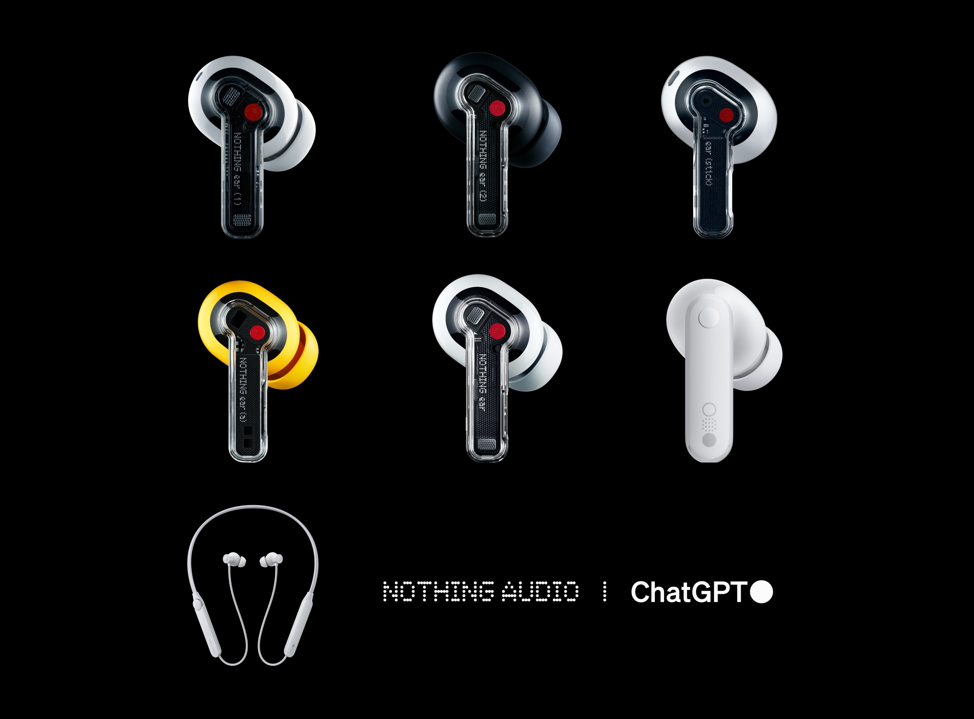 Ear (1), Ear (stick), Ear (2), CMF Buds, CMF Neckband Pro i CMF Buds Pro: cała linia produktów audio Nothing otrzyma integrację ChatGPT.