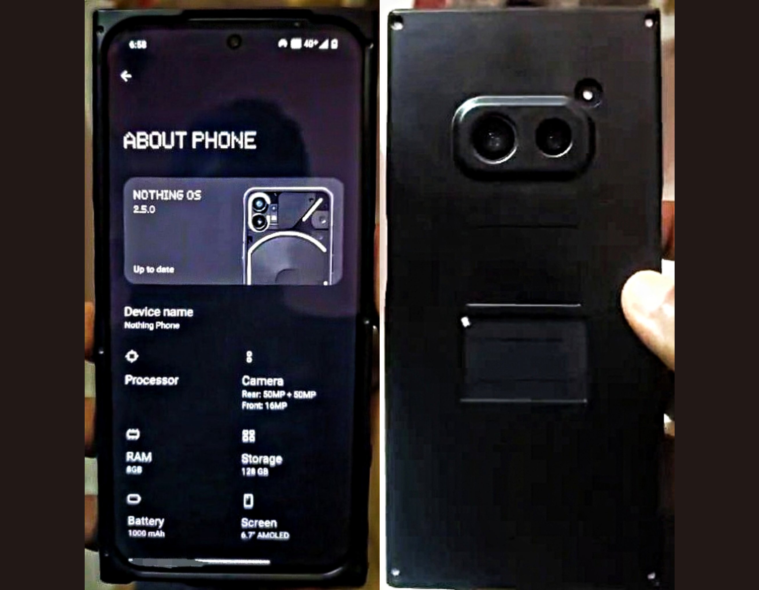 Prototyp Nothing Phone (2a) z podwójnym aparatem i wyświetlaczem AMOLED pojawił się na zdjęciach