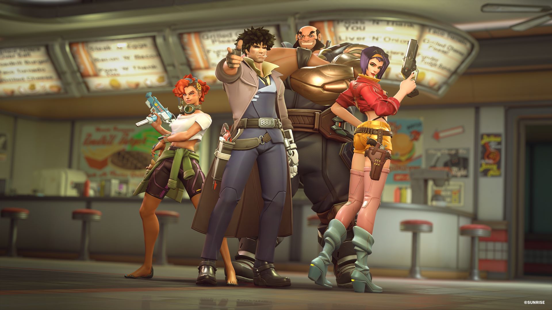 Blizzard opublikował nowy zwiastun Overwatch 2, pokazujący jak bohaterowie gry będą wyglądać ze skórkami Cowboy Bebop