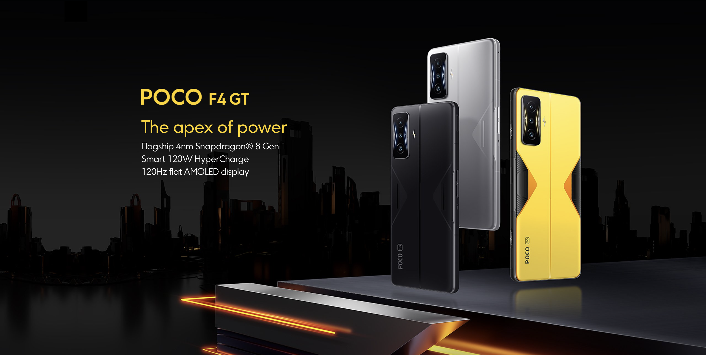 POCO F4 GT: smartfon do gier z chipem Snapdragon 8 Gen 1 i ładowaniem 120 W za 500 euro