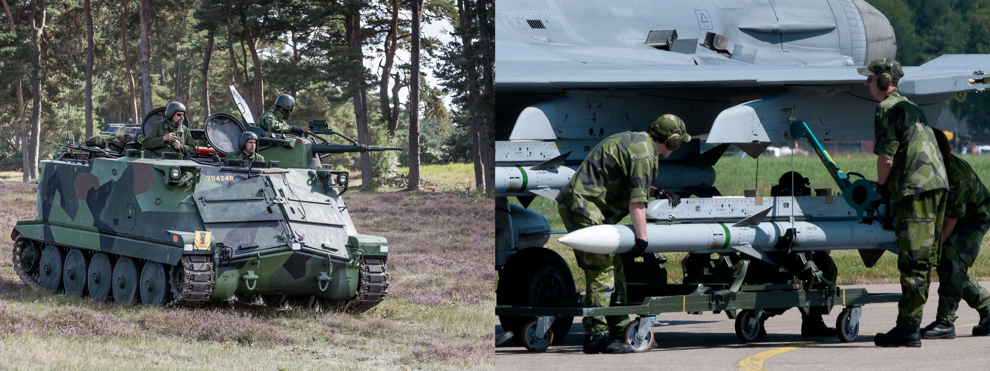 Nie tylko samoloty Saab ASC 890: Szwecja wyśle również na Ukrainę transportery opancerzone Pansarbandvagn 302, pociski rakietowe Rb 99 i pociski artyleryjskie.