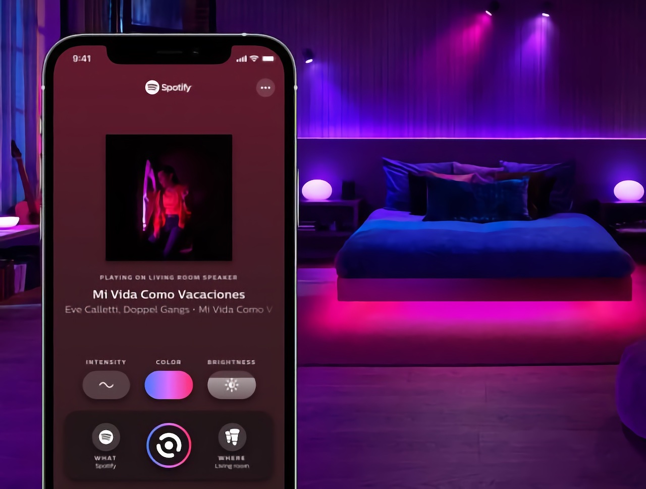 Oświetlenie Philips Hue może teraz synchronizować się bezpośrednio z serwisem Spotify