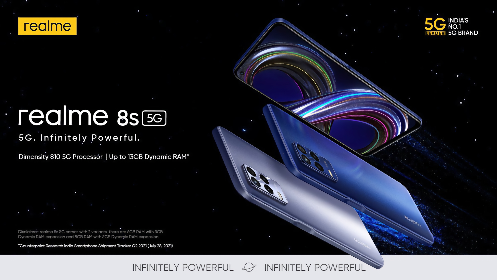 Realme 8s 5G: pierwszy na świecie smartfon z procesorem MediaTek Dimensity 810 na pokładzie