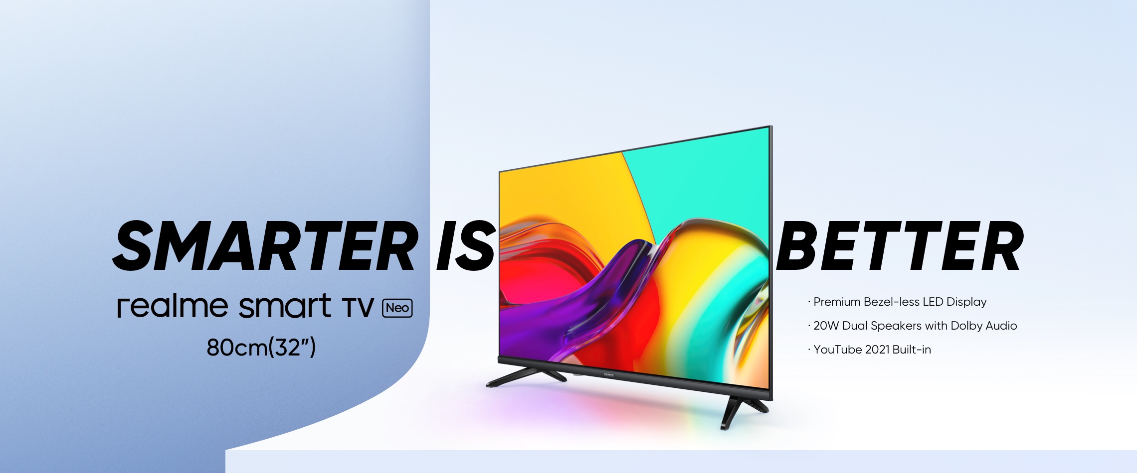 Realme Smart TV Neo: 32-calowy telewizor z cienkimi ramkami, głośnikami 20W, Android TV na pokładzie i ceną 205 dolarów