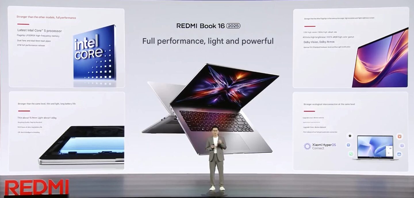 Xiaomi prezentuje nowy produkt: RedmiBook (2025) z procesorem Intel Core 5 i rekordowym 19-godzinnym czasem pracy na baterii