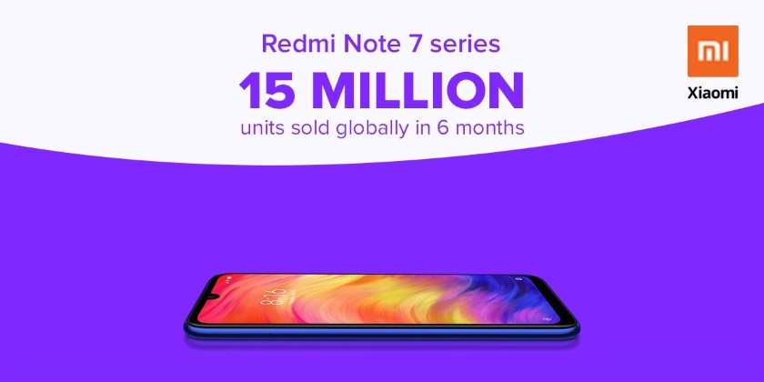Xiaomi sprzedał za 6 miesięcy 15 milionów smartfonów serii Redmi Note 7 