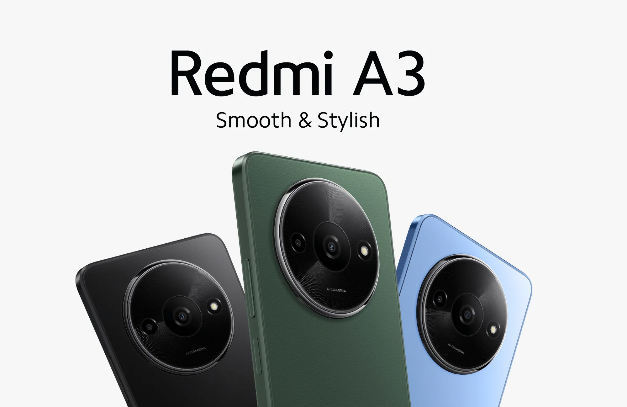 Redmi A3: wyświetlacz 90 Hz, układ MediaTek Helio G36, podwójny aparat i bateria 5000 mAh za 90 USD