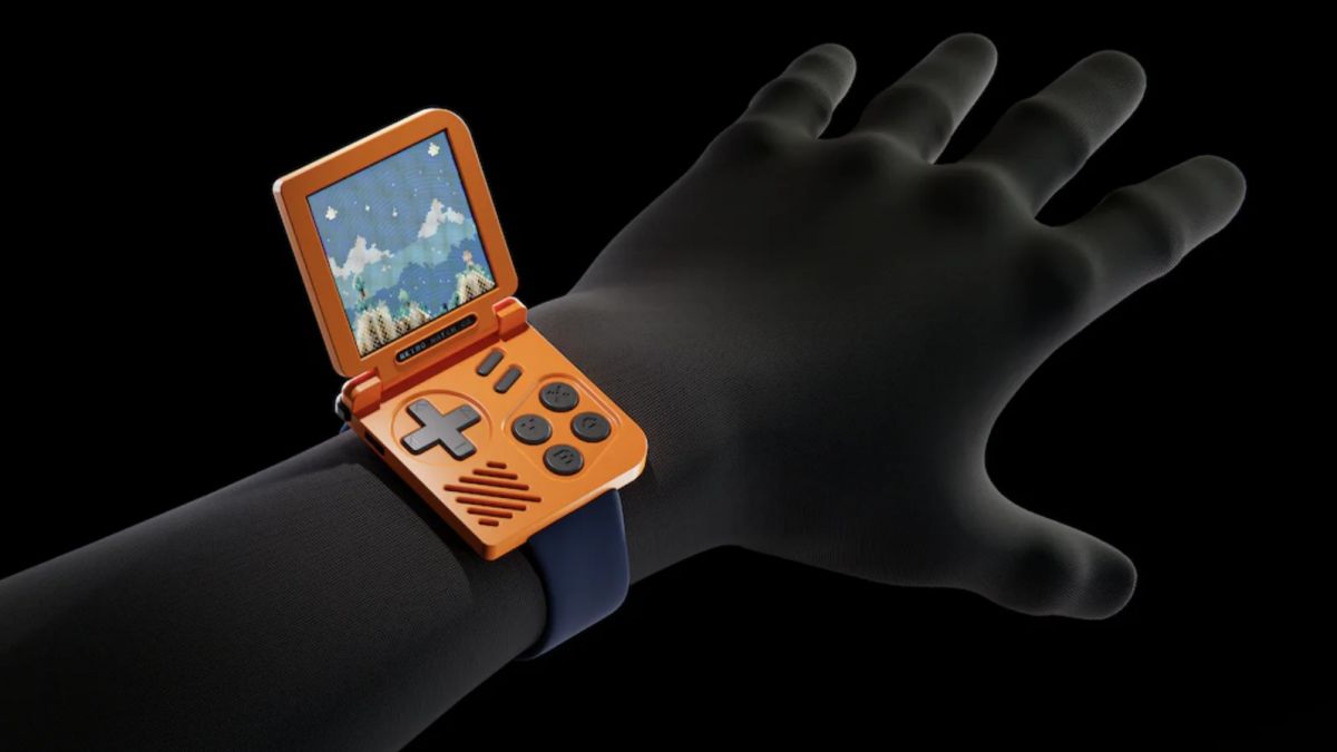 Retro Gaming Watch: zegarek na rękę, który zmienia się w konsolę do gier w stylu Game Boy