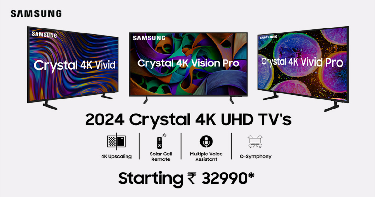 Samsung wprowadza serię telewizorów Crystal 4K w Indiach w 2024 roku