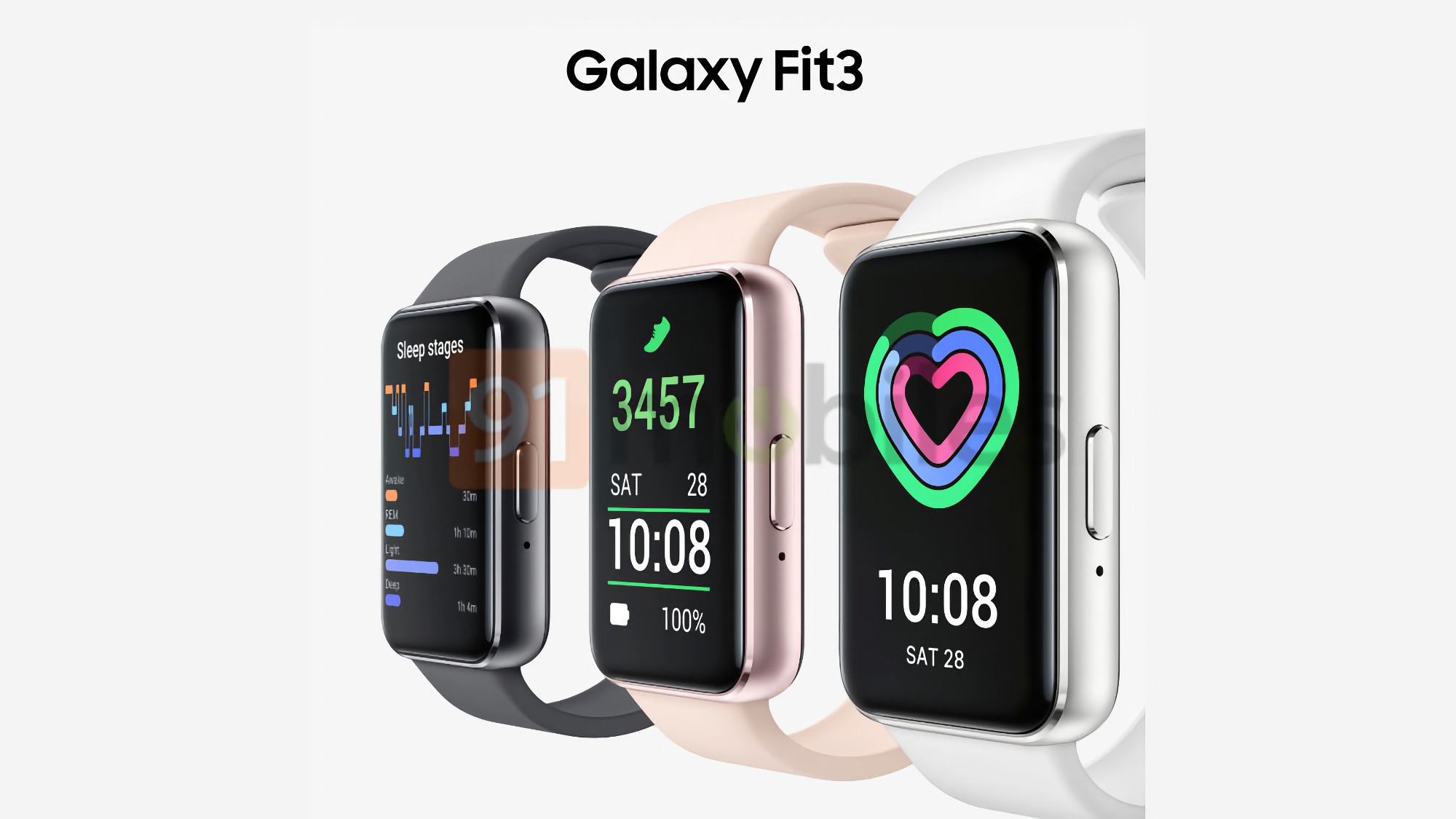 Samsung Galaxy Fit 3 pojawił się na wysokiej jakości renderach prasowych: duży wyświetlacz i trzy kolory