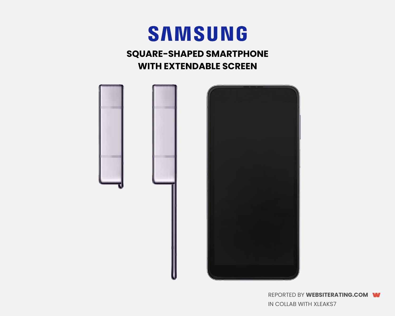 Samsung opatentował kwadratowy smartfon z wysuwanym wyświetlaczem