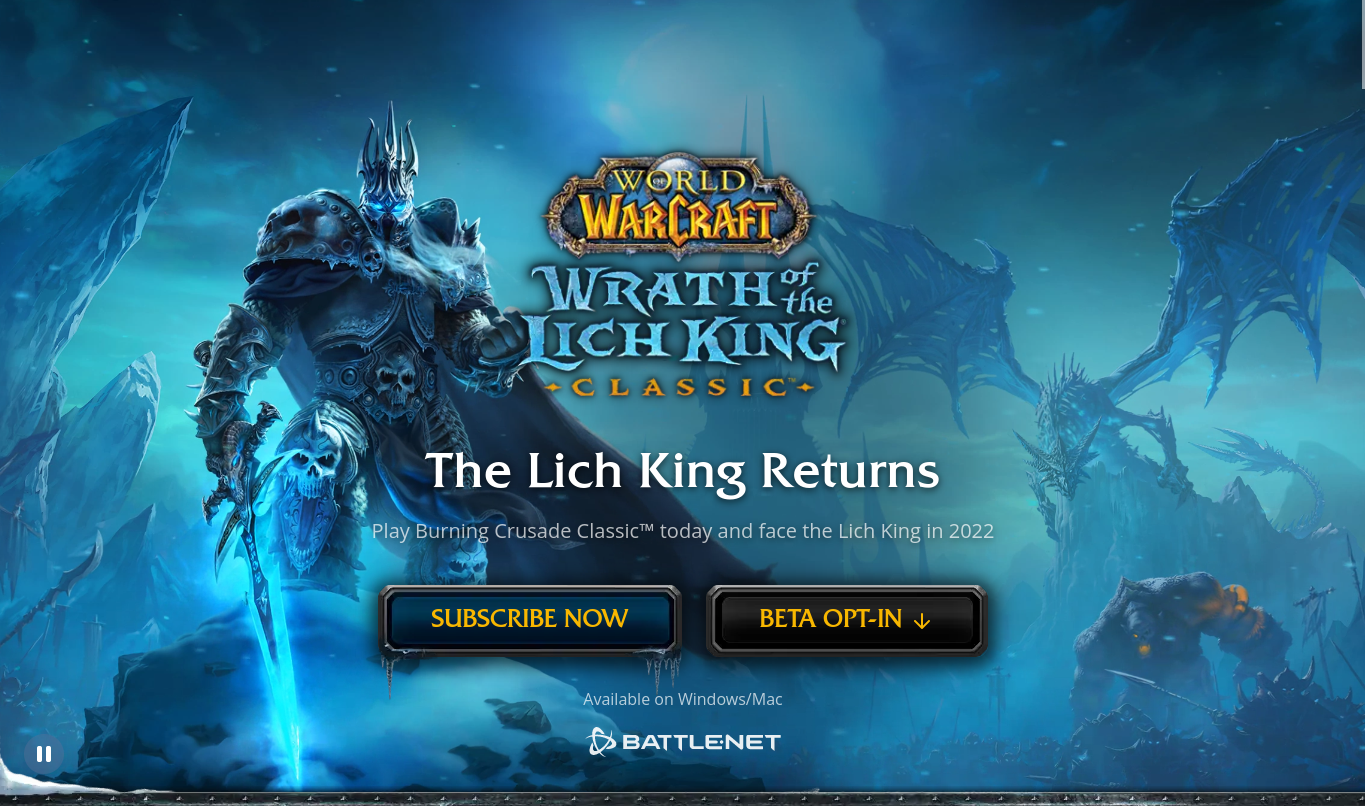 Wygląda na to, że sam Blizzard ujawnił dokładną datę premiery WoW: Wrath of the Lich King Classic
