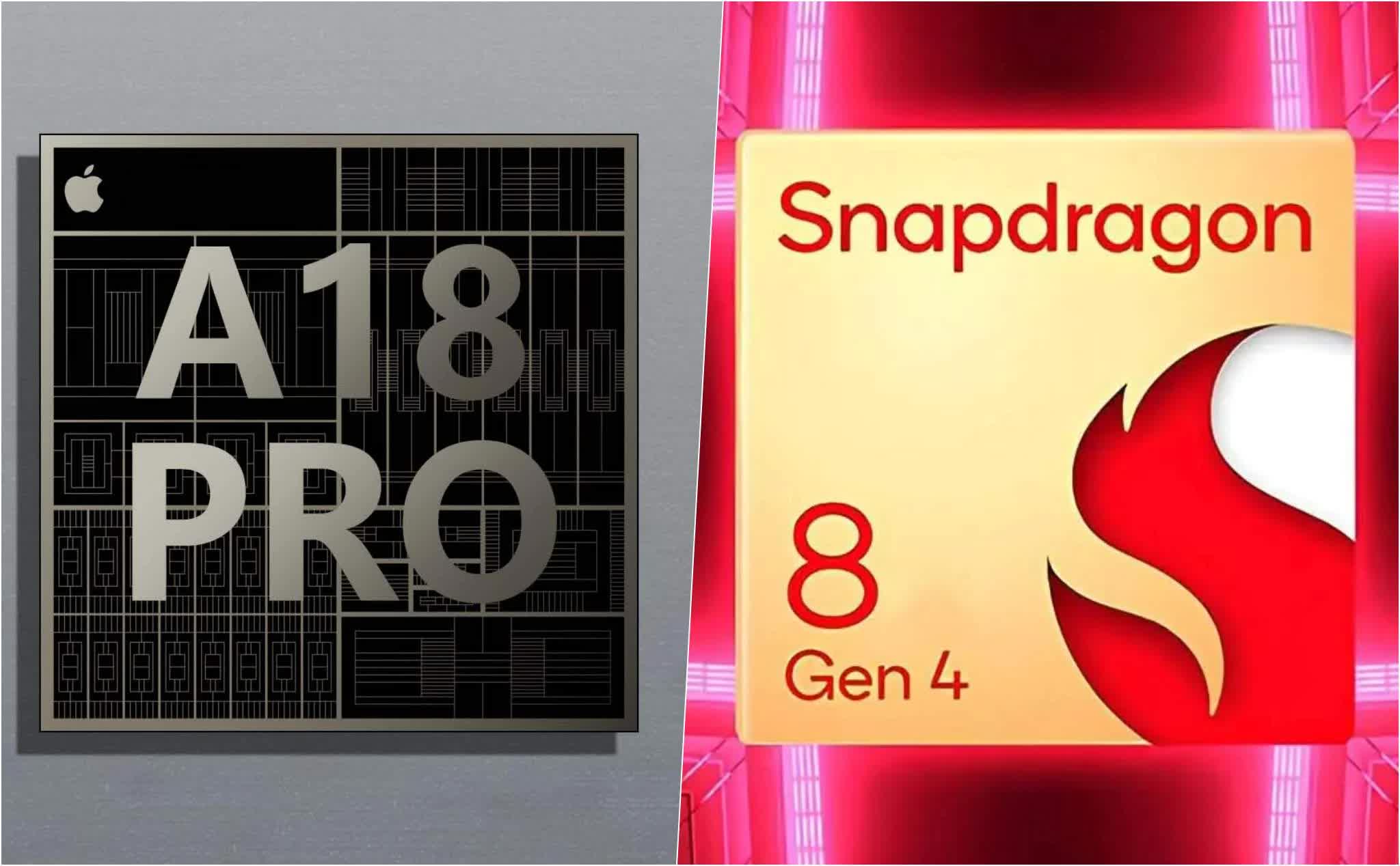 Snapdragon 8 Gen 4 może obsługiwać LPDDR6, podczas gdy Apple A18 Pro prawdopodobnie będzie korzystał z LPDDR5T