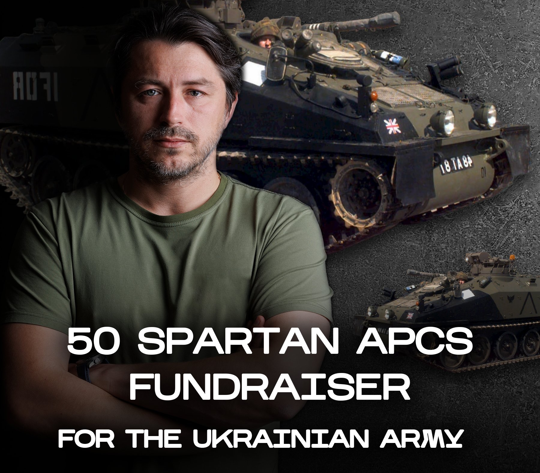 Ukraińscy ochotnicy zbierają 5 470 000 dolarów i chcą kupić 50 brytyjskich gąsienicowych transporterów opancerzonych Spartan dla AFU