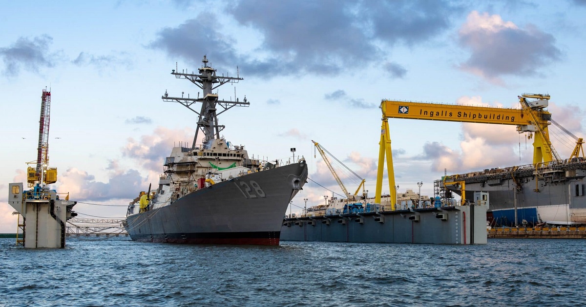 Ingalls Shipbuilding zwodował niszczyciel rakietowy klasy Ted Stevens Arleigh Burke Flight III dla Marynarki Wojennej Stanów Zjednoczonych.