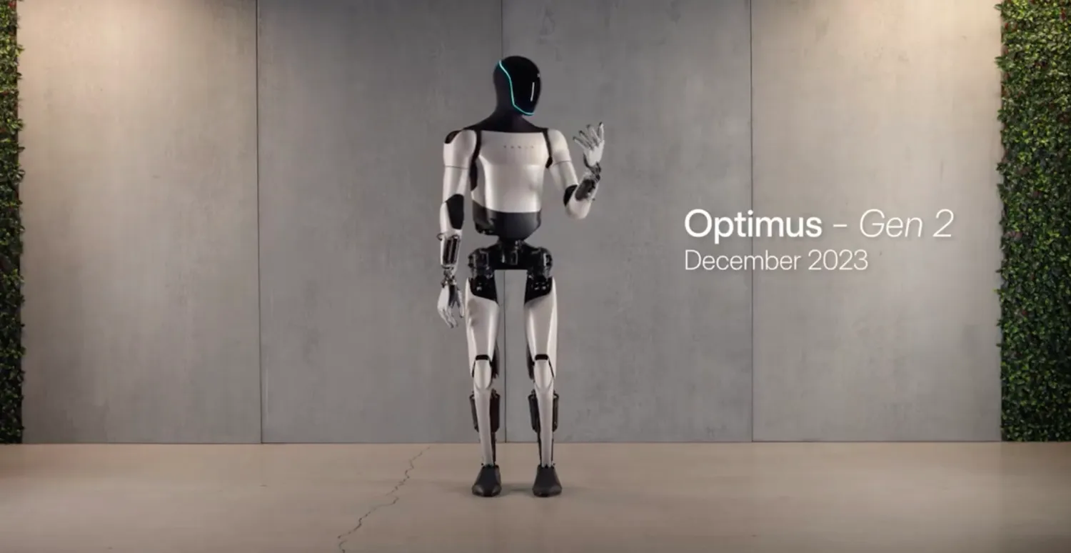 Tesla prezentuje humanoidy Optimus drugiej generacji - roboty mogą parodiować Muska