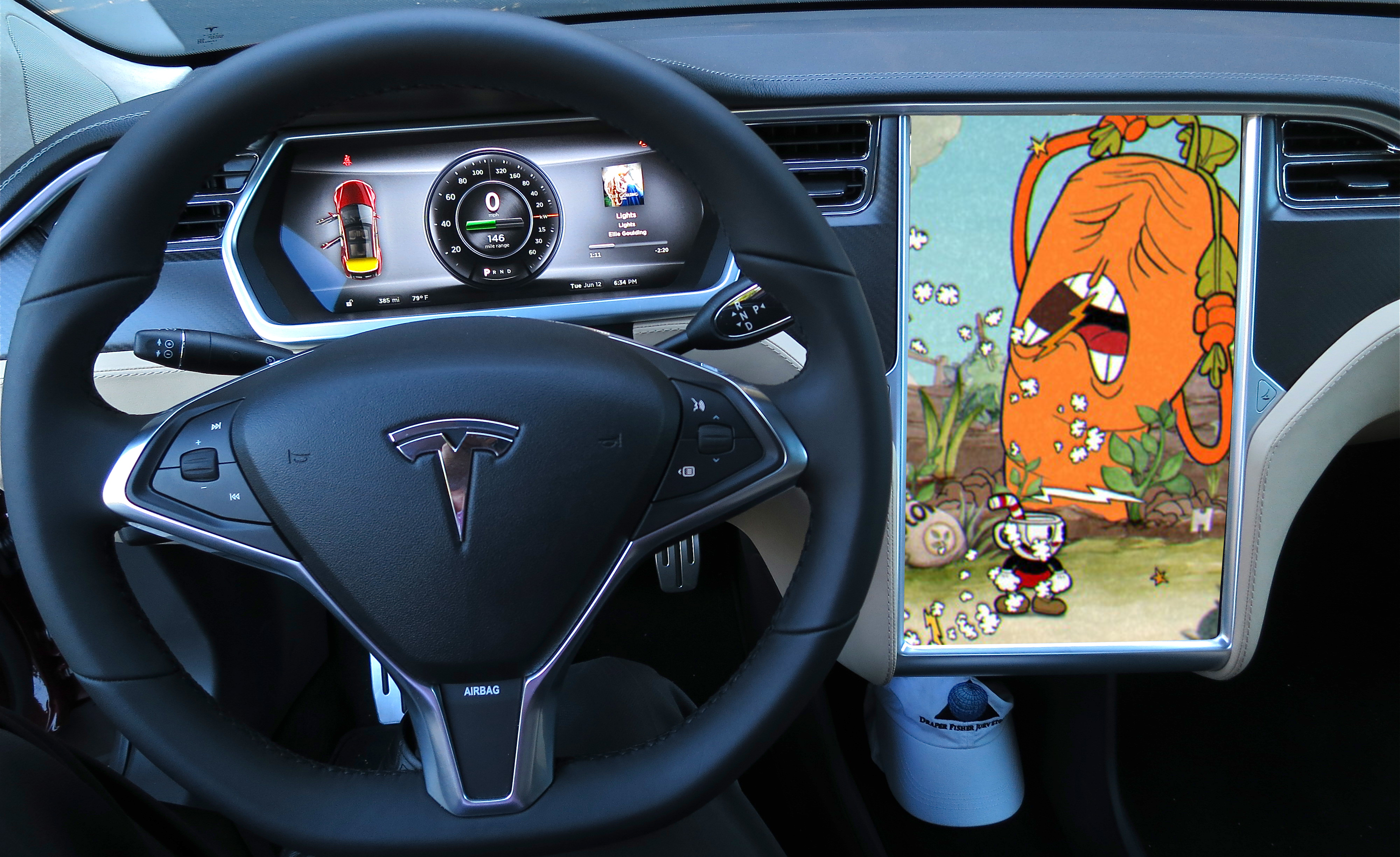 Elon Musk ogłosił wydanie najlepszej gry indie Cuphead dla samochodów Tesla