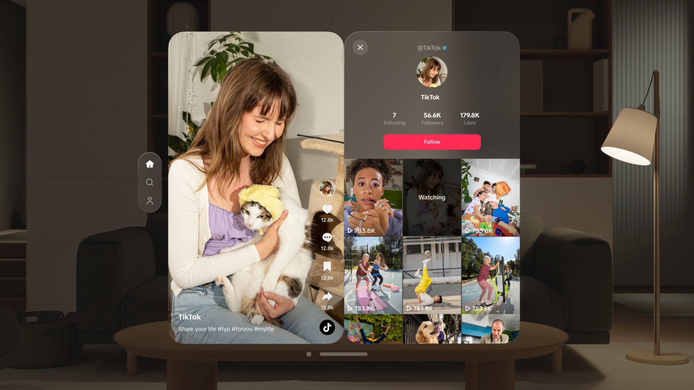 Firma ByteDance udostępniła aplikację TikTok dla Apple Vision Pro