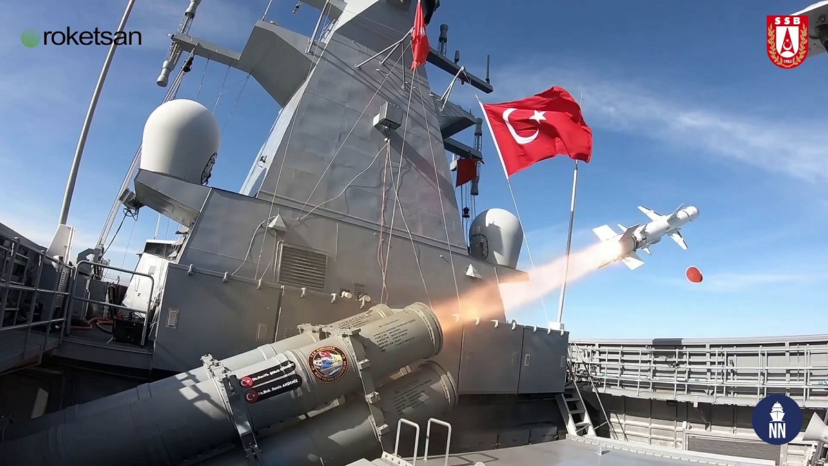 Turcja rozpoczyna integrację pocisków przeciwokrętowych ATMACA o maksymalnym zasięgu 250 km na fregatach projektu Barbados, które mają zastąpić amerykańskie pociski Harpoon.