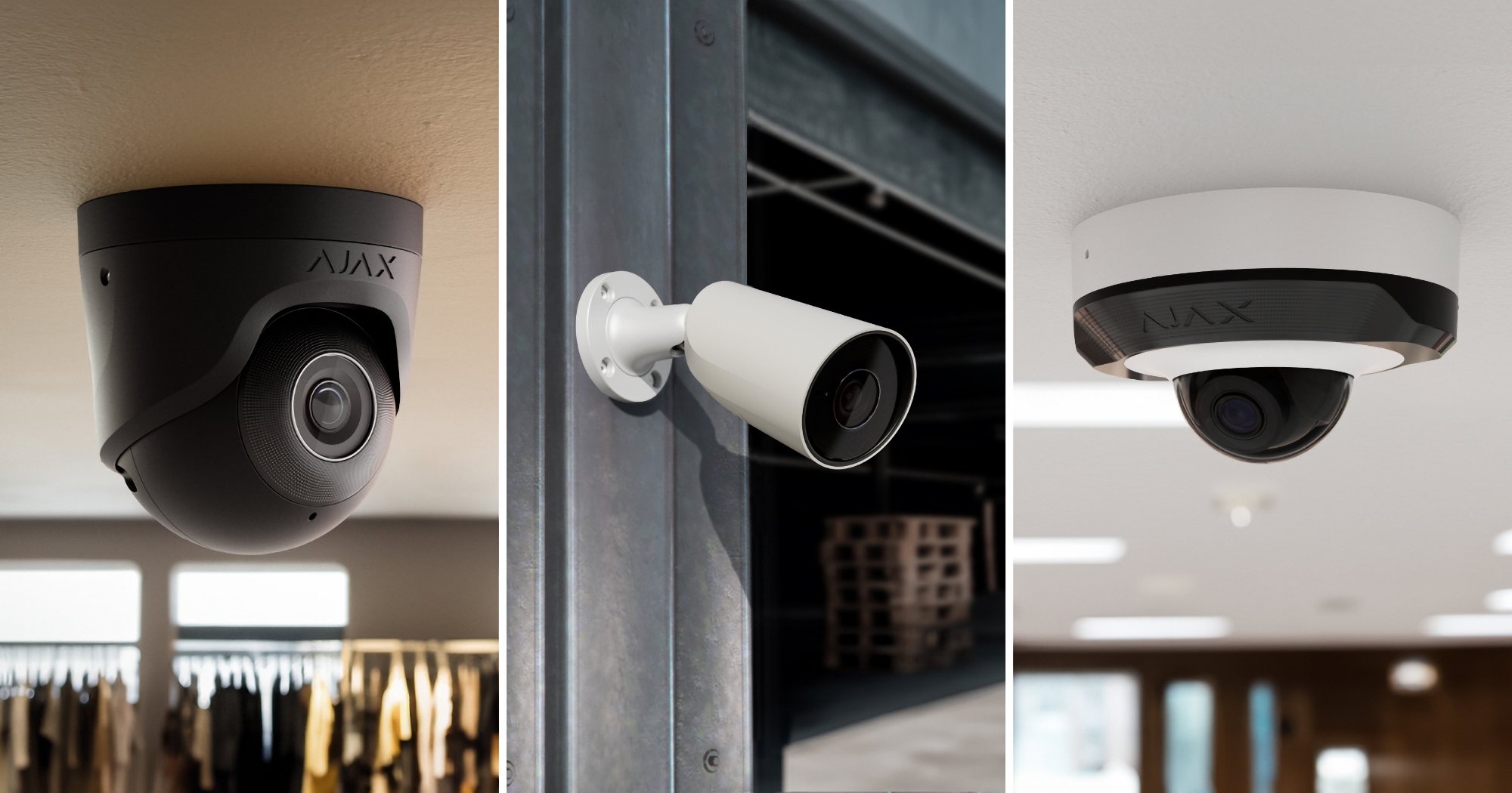 TurretCam, BulletCam i DomeCam Mini: nowe kamery bezpieczeństwa Ajax Systems o rozdzielczości do 4K i stopniu ochrony IP65