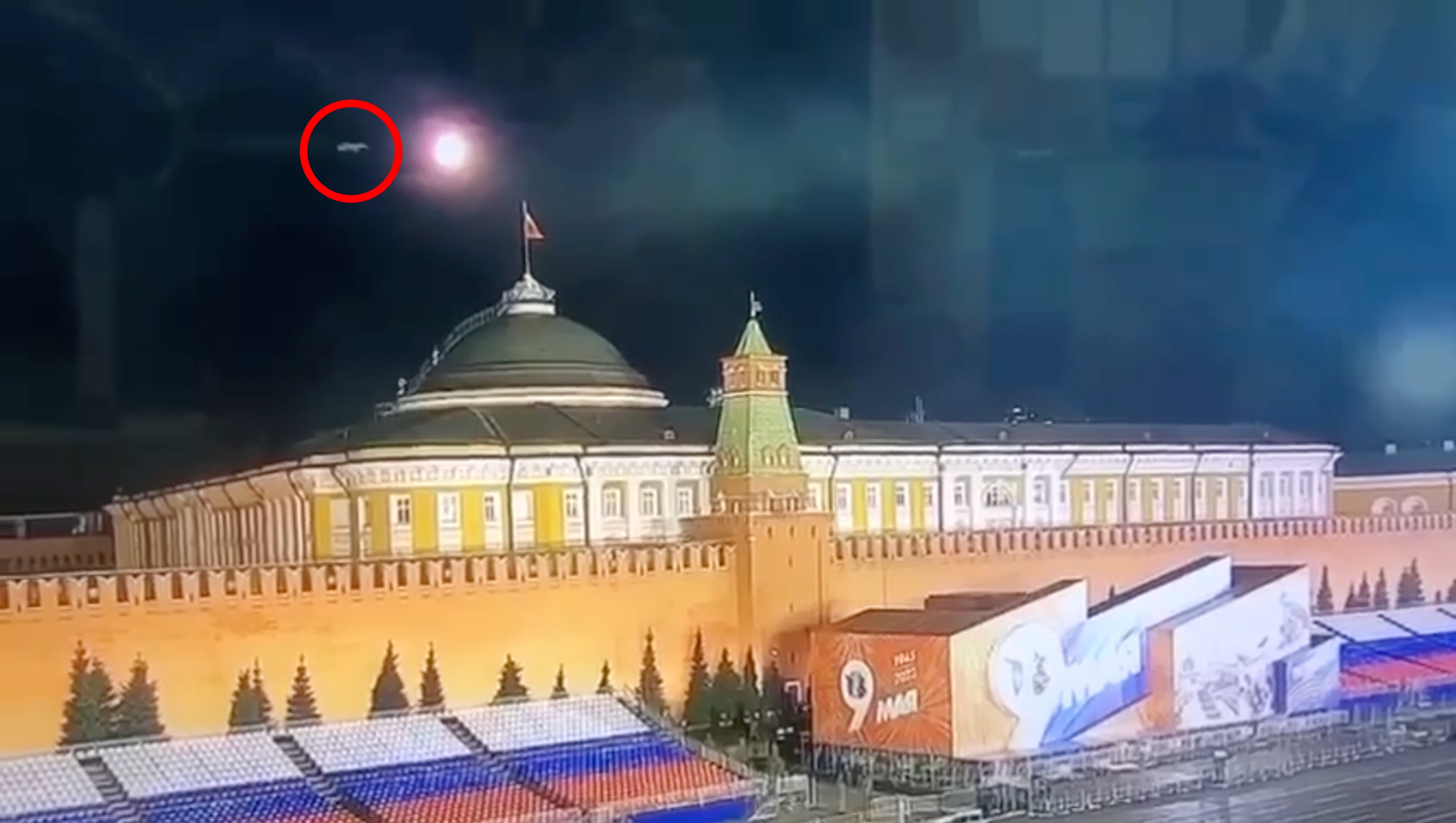 Nieznane drony zaatakowały rezydencję Putina na Kremlu