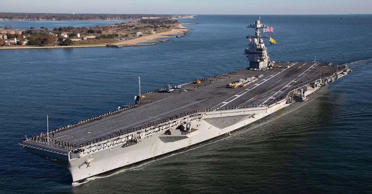 Największy na świecie lotniskowiec USS Gerald R. Ford, wart ponad 13 mld USD, przybywa do Chorwacji