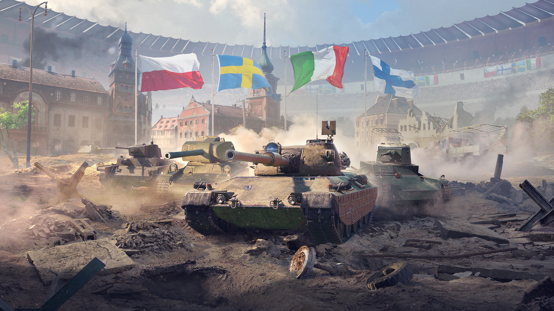 W World of Tanks Blitz dodano oddział czołgów „Team Europe”  z nowym rodzajem ognia