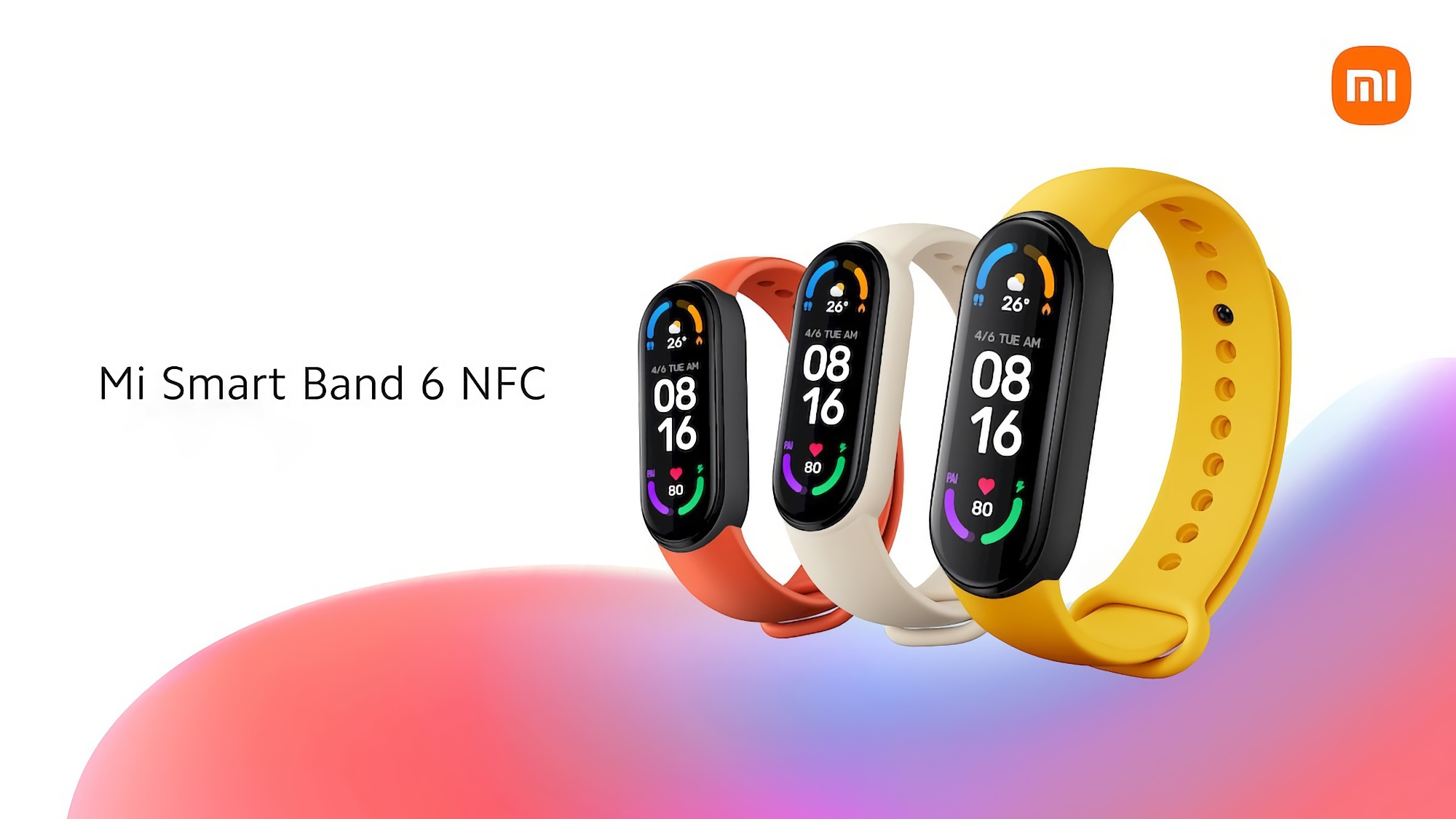 Xiaomi Mi Band 6 NFC rozpocznie sprzedaż na Ukrainie 7 października i będzie dostępny z rabatem