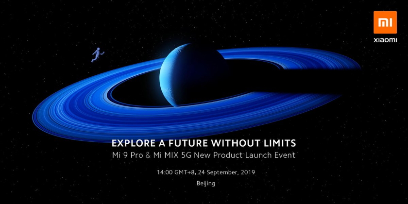 Oficjalnie: flagowe Xiaomi Mi 9 Pro i Mi Mix 5G zostaną zaprezentowane 24 września