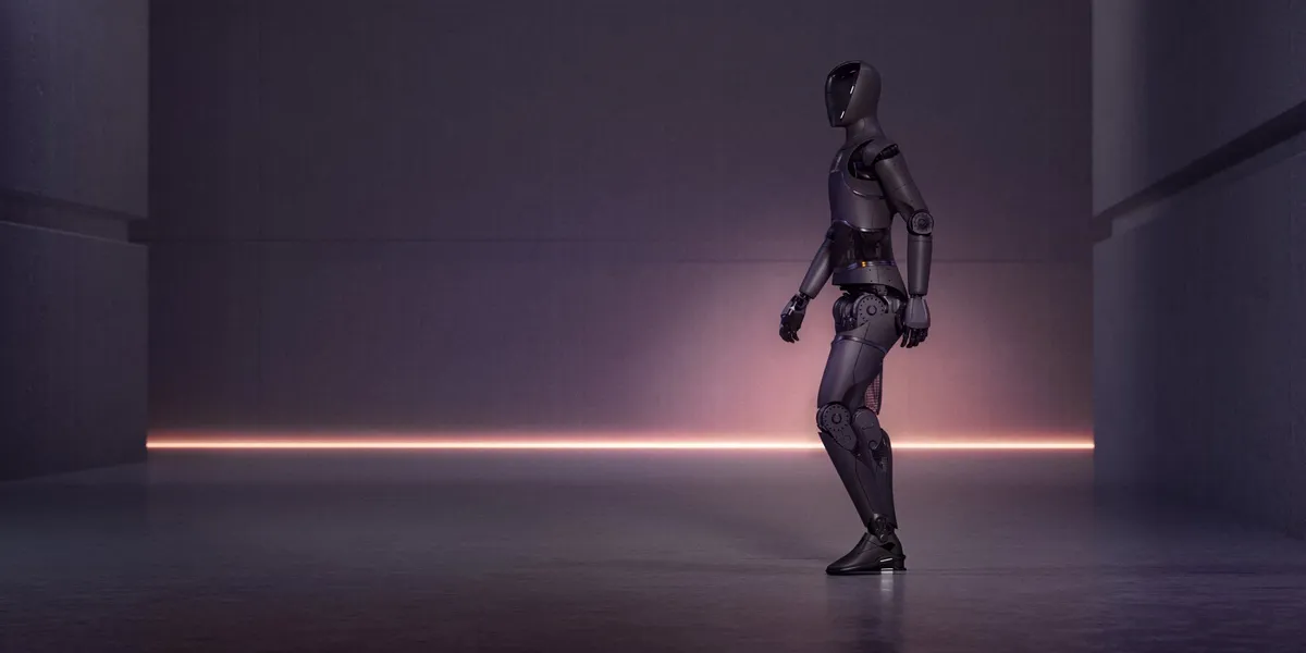 Rysunek 01 - nowy humanoidalny robot do kolonizacji planetarnej, który przewyższa Teslę Optimusa inteligencją i siłą
